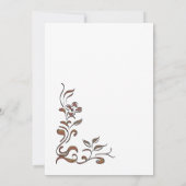 Roos Gold Floral Border Vrijgezellenfeest Kaart (Achterkant)