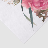 Roos Gold Floral Bouquet Waterverf ontkoppeling Tissuepapier (Detail)