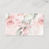 Roos Gold Floral Enclosure Card Informatiekaartje (Achterkant)