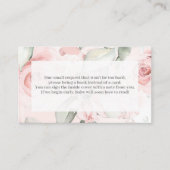 Roos Gold Floral Enclosure Card Informatiekaartje (Voorkant)