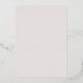 Roos Gold Floral Fairytale Wedding Folie Uitnodiging (Achterkant)