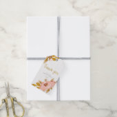 Roos Gold Floral Glitter Vrijgezellenfeest Favor T Cadeaulabel (Met Touw)