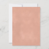 Roos Gold Floral Line Art Bridal Shower Kaart (Achterkant)