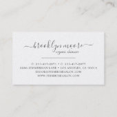 Roos Gold Floral Logo Visitekaartje (Achterkant)