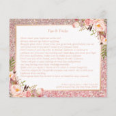 Roos Gold Floral Makeup spoelt tips uit voor instr Flyer (Achterkant)