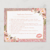 Roos Gold Floral Makeup spoelt tips uit voor instr Flyer (Voorkant)