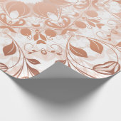 Roos Gold Floral Mandala Cadeaupapier (Hoek)