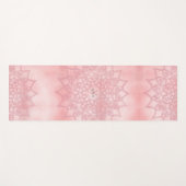 Roos Gold Floral Mandala Monogram Yogamat (Voorkant (horizontaal))