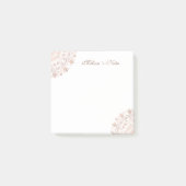 Roos Gold Floral Mandala Post-it® Notes (Voorkant)