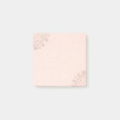Roos Gold Floral Mandala Post-it® Notes (Voorkant)
