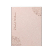 Roos Gold Floral Mandala Post-it Notes Notitieblok (Linkerzijde)
