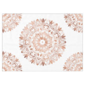 Roos Gold Floral Mandala Tafelkleed (Voorkant (Horizontaal))