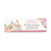 Roos Gold Floral Oerwoud Etiket (Voorkant)