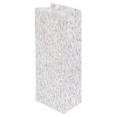 Roos Gold Floral Pattern Wijn Cadeautas (Achterkant Gekanteld)