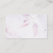 Roos Gold Floral Pink Baby shower Book Request Informatiekaartje (Achterkant)