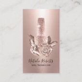 Roos Gold Floral-Poolse botenbotenboeg Visitekaartje (Voorkant)