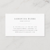 Roos Gold Floral Scissors Logo | Salon Klantenkaartje (Achterkant)