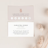 Roos Gold Floral Scissors Logo | Salon Klantenkaartje