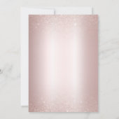 Roos Gold Floral Teapot Blush Folie Bridal Tea Kaart (Achterkant)