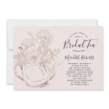 Roos Gold Floral Teapot Blush Pink Bridal Tea