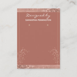 Roos Gold Floral Visitekaartje