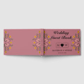 Roos Gold Floral Wedding Guest Book Gastenboek (Volledig)