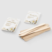 Roos Gold Floral Wedding Handwaaier (Niet-gemonteerd)