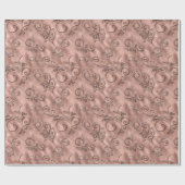 Roos Gold Flournis Cadeaupapier (Vlak)