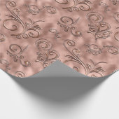 Roos Gold Flournis Cadeaupapier (Hoek)