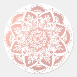 Roos Gold Flower Mandala Sticker
