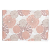 Roos Gold Flower Pattern Kussensloop (Achterkant)