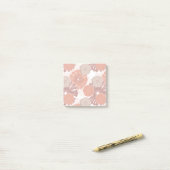 Roos Gold Flower Pattern Post-it® Notes (Op bureau)