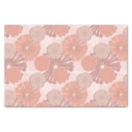 Roos Gold Flower Pattern Tissuepapier