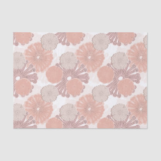 Roos Gold Flower Pattern Tissuepapier