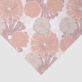 Roos Gold Flower Pattern Tissuepapier (Detail)