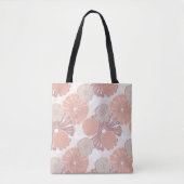 Roos Gold Flower Pattern Tote Bag (Voorkant)