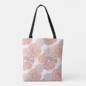Roos Gold Flower Pattern Tote Bag (Achterkant)