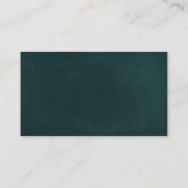 Roos Gold Flower Wreath Emerald Green Wedding Plaatskaartje (Achterkant)