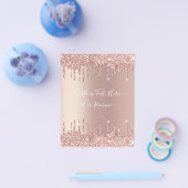 Roos Gold Flyer Blush Glitter Drivers - Aangepaste (Enkel)