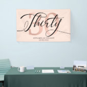 Roos Gold Foil 30e verjaardag   Spandoek (Beurs)