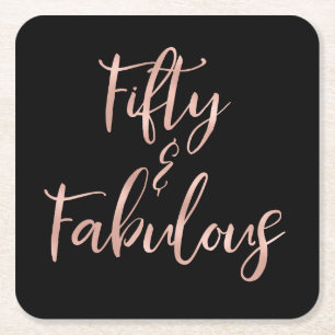 Roos Gold Foil 50 % en Fabulous Kartonnen Onderzetters