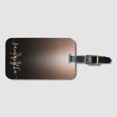 Roos Gold Foil Bagagelabel (Voorkant (horizontaal))