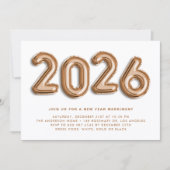 Roos Gold Foil Balloons Nieuwe partij II Kaart (Voorkant)