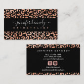 Roos Gold Foil Beauty Salon Visitekaartje (Voorkant / Achterkant)