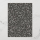 Roos Gold Foil blaast Afstudeerder Foto aankondigi Folie Uitnodiging (Achterkant)