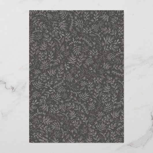 Roos Gold Foil blaast Afstudeerder Foto aankondigi Folie Uitnodiging (Achterkant)