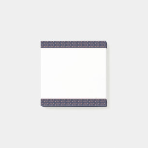 Roos Gold Foil Bohemian Tribal Arrows op Navy Blue Post-it® Notes