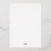 Roos Gold Foil Bridal Brunch en Bubble Folie Uitnodiging (Achterkant)