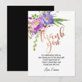 Roos Gold Foil , dank u wel! Kaart (Voorkant / Achterkant)