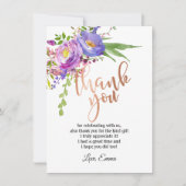 Roos Gold Foil , dank u wel! Kaart (Voorkant)